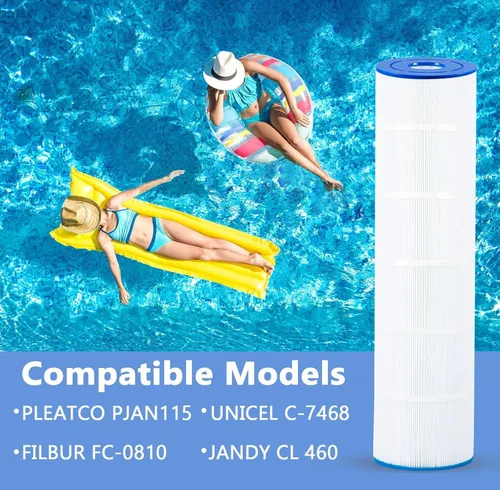 Miniatura 3 de PELLUCID C-7468 Filtro de piscina compatible con Jandy CL 460, CV460, R0554600, A0558000, Unicel C-7468, Pleatco PJAN115, Filbur FC-0810, sistema