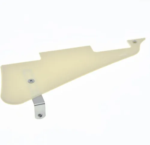 Miniatura 74 de Dopro Golpeador de guitarra LP y soporte de acero inoxidable LP con tornillos de montaje de acero negro para USA Les Paul Aged White