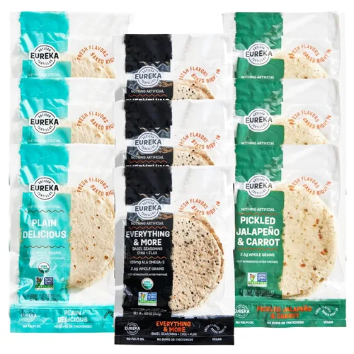 Miniatura 23 de Eureka Tortilla Organic Everything & More Tortillas de harina Tortillas artesanales orgánicas Mini granos enteros de 6 pulgadas Veganas, sin