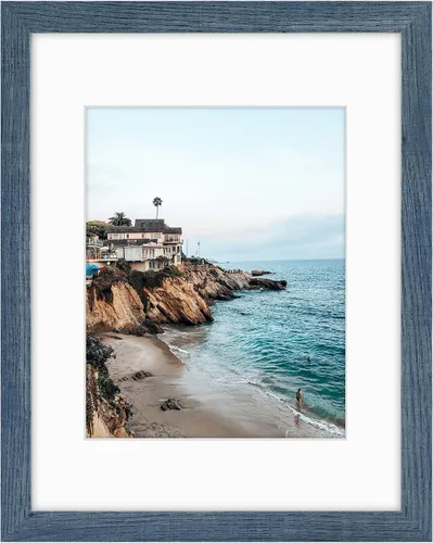 Miniatura 44 de Frametory, Marcos de 8 x 10 para mostrar imágenes de 5 x 7 con paspartú o fotos de 8 x 10 sin paspartú, vidrio resistente a roturas, accesorios