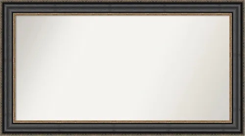 Miniatura 55 de Amanti Art Espejo personalizado, espejo de baño negro puente, espejo de pared o espejo de tocador de baño sobre el fregadero (26 x 26 pulgadas)