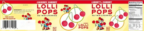 Miniatura 2 de Paletas de cereza gemelas (48 unidades)