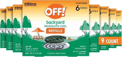 Miniatura 15 de OFF! Repuestos de bobina repelente de mosquitos para patio trasero, perfecto para patios al aire libre, aroma fresco, 6