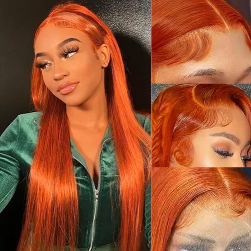 Miniatura 22 de Peluca de encaje frontal de cabello humano ondulada tipo body wave de 13x6. Peluca de cabello humano predepilada con cabello de bebé. Peluca