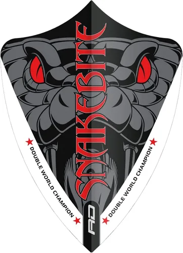 Miniatura 4 de RED DRAGON Peter Wright Snakebite Hardcore Ionic DWC Dart Vuelos - 3 juegos por paquete (9 vuelos de dardos en total)