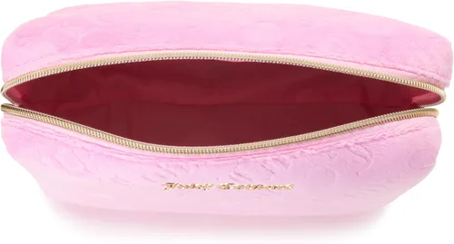 Miniatura 6 de Juicy Couture Bolsa De Maquillaje Rosa Cosméticos Organizador De Viaje Esenciales Con Cremallera Superior Cuña Velour Heart