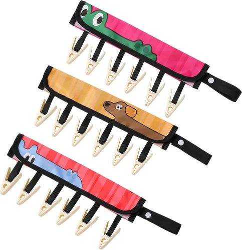 TamBee Clips de Perchas de Viaje, Artículos Esenciales para Cruceros Perchas Portátiles Plegables con Clips para Ropa Tendedero para Secar Toallas