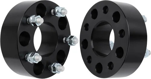 Miniatura 40 de IRONTEK Espaciadores de rueda de 0.157 x 4.000 in, espaciadores forjados reales de 2 pulgadas con orificio de cubo de 2.697 in M12x1.25 pernos aptos