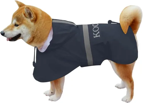 Miniatura 14 de Impermeable para perros grandes, poncho impermeable para perros medianos y grandes, ropa impermeable (4XL, verde)