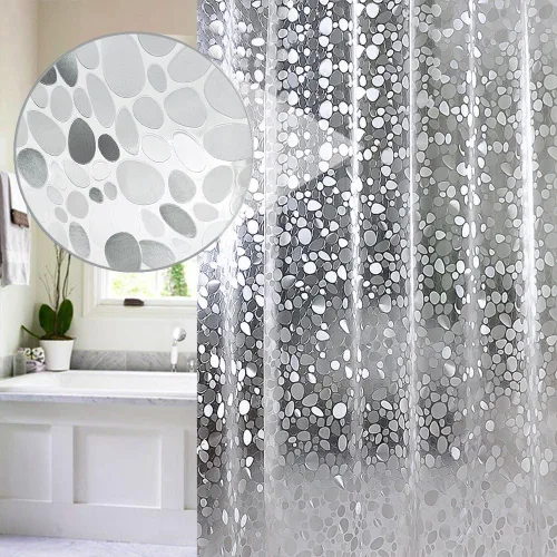 EurCross Forro de cortina de ducha para duchas pequeñas estrechas de 54 x 72 pulgadas, 1.15 libras, pesado impermeable, revestimiento de ducha de