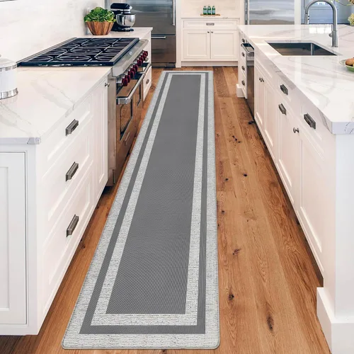 Miniatura 20 de Tapetes antifatiga para suelo de cocina, tapetes acolchados antifatiga de cocina de 17.3 x 27.5 pulgadas, impermeables, antideslizantes, de pie