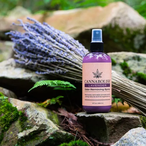 Miniatura 7 de Cannabolish Spray eliminador de olores de humo de lavanda y ambientador, 8 onzas líquidas, ingredientes naturales (paquete de 2)