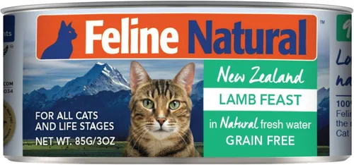 Miniatura 12 de Feline Natural New Zealand Comida Enlatada para Gatos Alimento Húmedo, Alto en Carne, Bajo en Carbohidratos y Sin Granos Comida Húmeda para Gatos