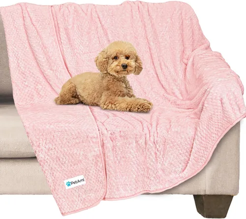 Miniatura 21 de PetAmi Manta impermeable para perro, manta XL a prueba de fugas para perros grandes, protector de sofá y muebles, manta de forro polar para cama
