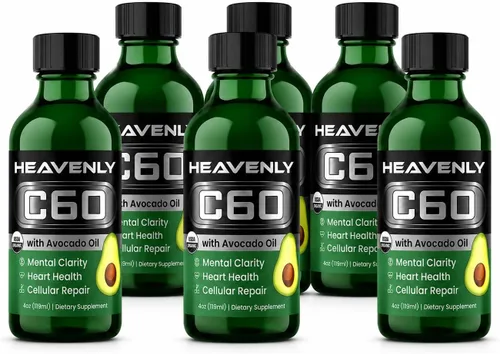 Miniatura 10 de HNP Labs C60 en aceite de aguacate orgánico – Carbono 60 antioxidante apoyo para energía, claridad mental y bienestar diario – 99.99% de fullerenos