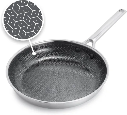 Miniatura 12 de GreenPan Hybrid - Sartén antiadherente de acero inoxidable de 8 pulgadas, sartén de cerámica de tres capas APEX Thermobond sin PFAS, compatible