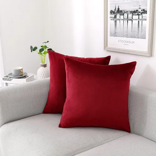 Miniatura 35 de NiNi ALL - Juego de 2 fundas de almohada decorativas de terciopelo, fundas de almohada para sofá, fundas de almohada para dormitorio, sala de estar