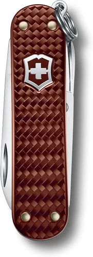 Miniatura 7 de Victorinox Classic SD Swiss Army Cuchillo compacto, 7 funciones, navaja de bolsillo de fabricación suiza con hoja pequeña, destornillador y llavero