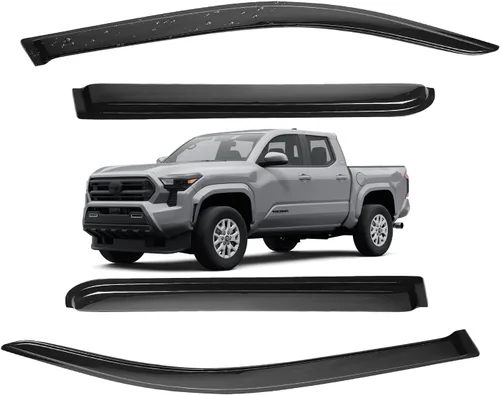 Miniatura 195 de Viseras para ventanas para Mazda 3 Sedán 4 puertas 2004 2005 2006 2007 2008 2009 estilo JDM Mugen, deflector de viento, protector solar y de lluvia
