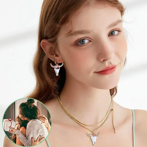 Miniatura 5 de Colgantes de Esmalte Chapados en Oro Vacas Encantos de Animales Metálicos para Aretes, Collares, Pulseras, Llaveros, Accesorios de Joyería DIY