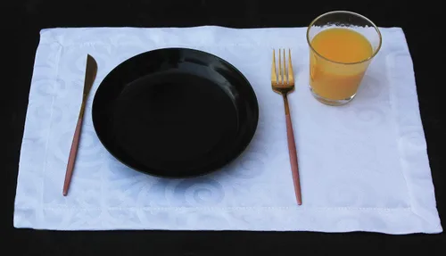 Miniatura 17 de Camino de mesa negro de 36 pulgadas, bufanda impermeable para aparador, camino de mesa de café para exteriores, elegantes caminos de mesa