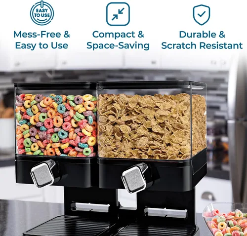 Miniatura 8 de Zevro Dispensador individual de comida seca edición compacta, Blanco