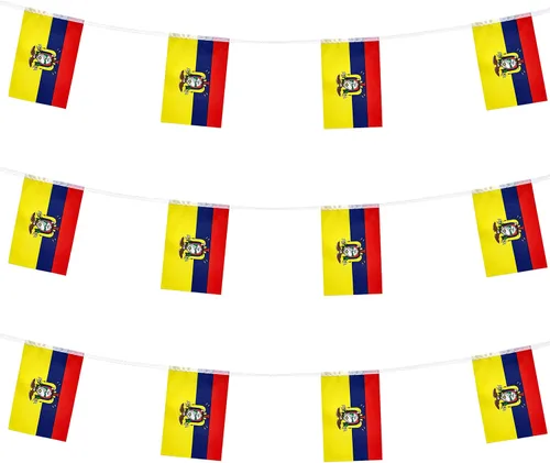 Miniatura 25 de ZXvZYT Cadena de bandera mexicana de México, pequeñas banderas de banderín de México, para gran apertura, eventos deportivos nacionales