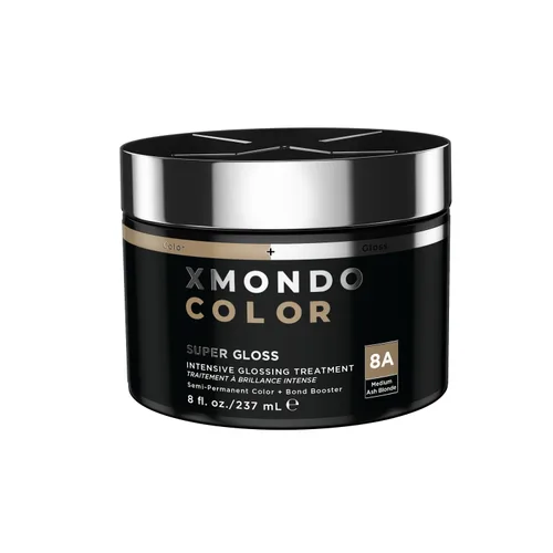 Miniatura 12 de XMONDO Color Dark Ash Blonde - Máscara de depósito de color rubio ceniza y tinte semipermanente para el cabello, súper brillante, impregnado