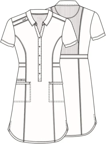 Miniatura 4 de Cherokee Infinity CK510A - Vestido quirúrgico para mujer, 39 pulgadas, botón frontal