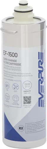 Pentair Everpure EF-1500 - Cartucho de filtro de cambio rápido, EV985850, certificado NSF para reducir el plomo, para uso en el sistema de agua