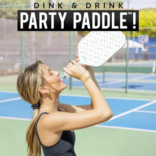Miniatura 2 de GoSports Sip N' Serve Pickleball Paddle Flask (20 onzas) – Frasco de viaje con alcohol oculto – Divertido regalo de licor – Incluye embudo y boquilla