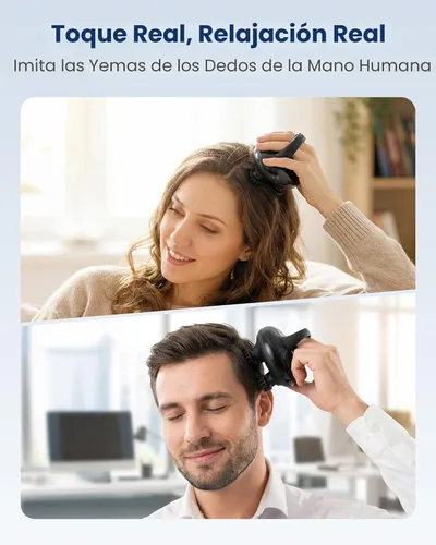 Miniatura 3 de COMFIER Masajeador de Cabeza Inalámbrico Masajeador de Cuero Cabelludo para Crecimiento Capilar con 3 Modos de Amasado, Masaje Capilar Impermeable