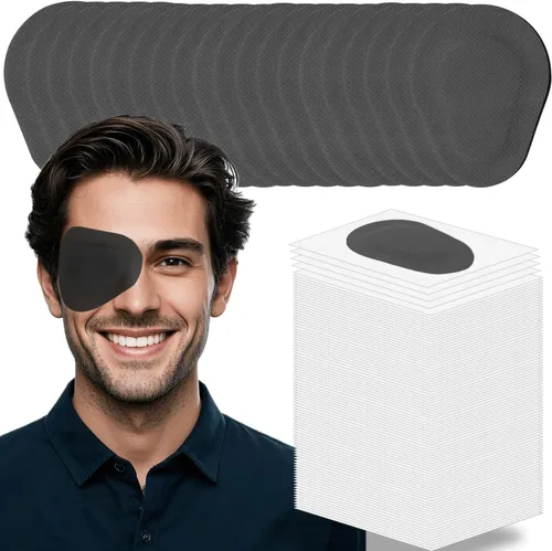 Miniatura 9 de 100 parches adhesivos para los ojos para niños, parche médico desechable transpirable para ambliopía ojo perezoso, vendajes adhesivos sin látex
