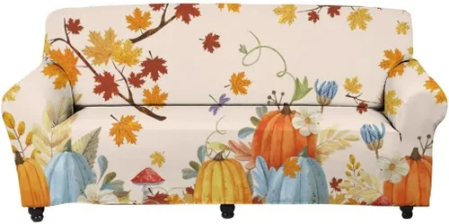 Miniatura 8 de Horeset Snowy Tree - Funda de sofá para 2 cojines, decoración del hogar, funda protectora de muebles para perro, impermeable y lavable Árbol nevado
