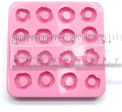 Miniatura 3 de Molde de silicona de anillos de cereales, 16 cavidades bucles de cereales, anillos de frutas NC019