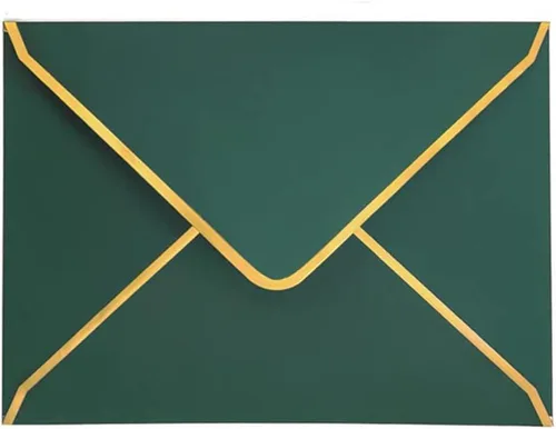 Miniatura 13 de 50 sobres blancos de 5 x 7 pulgadas, sobres de invitación tamaño A7, sobres para tarjetas de correo con solapa en V, sobres de sellado rápido