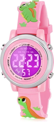 Viposoon Kids Watches with Waterproof Alarm - Dinosaur Gifts for Boys Girls Age 3-10