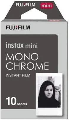 Miniatura 5 de Fujifilm Instax Mini película monocromática (10 exposiciones, tamaño de tarjeta de crédito), paquete de 5 (5 artículos)
