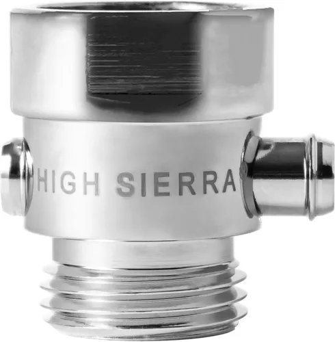 High Sierra® - Válvula de pausa y control de presión del cabezal de ducha - Metal sólido - Válvula de botón que controla fácilmente el flujo de agua