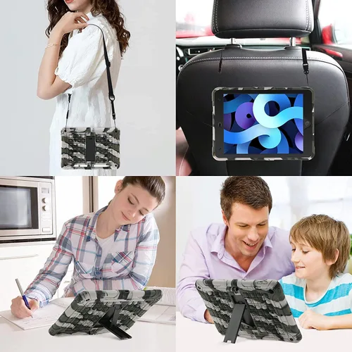 Miniatura 6 de XZC Funda para iPad de 9ª/8ª/7ª generación (funda para iPad 10.2 2021/2020/2019) a prueba de golpes con protección contra caídas para iPad