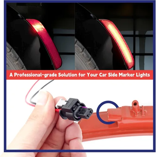 Miniatura 7 de Arnés de conector de cola de marcador lateral compatible con Dodge Charger 2015, 2016, 2017, 2018, 2019, 2020, 2021, 2022, cable de conexión de luz