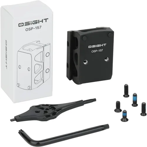 Miniatura 6 de OSP-157 Montura elevadora Picatinny para Osight X, huella de punto rojo RMR/407C/507C, placa adaptadora de altura de asiento de 1.134