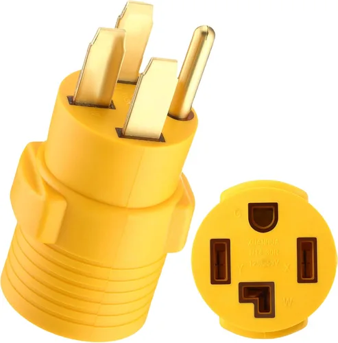 Miniatura 15 de Kanayu Adaptador de Secadora de 30 Amperios Compatible con Nema 6-50p a 10-30r Adaptador de Enchufe Macho de 3 Clavijas a Receptáculo Hembra de 3