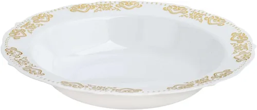 Miniatura 7 de Efavormart - Paquete de 10 cuencos de sopa desechables redondos de 12 onzas con bordes festoneados para eventos con catering, bodas y fiestas