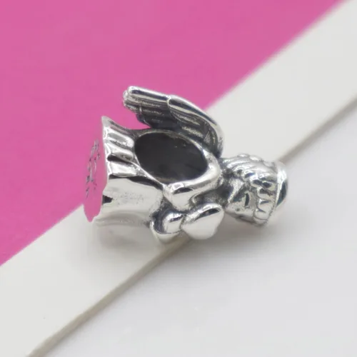Miniatura 5 de Dijes de plata de ley 925 para pulseras y collares letras familiares colgantes colgantes colgantes de avión cuentas de viaje para árbol familiar