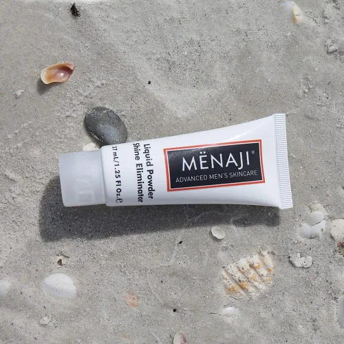 Miniatura 9 de Mænaji - Eliminador de brillo líquido en polvo Polvo antibrillo para hombres Eliminador de aceite facial Suaviza líneas finas y arrugas