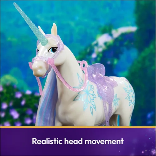 Miniatura 5 de Unicorn Academy, Glaciar Power of Friendship con silla de montar y brida translúcidos, 11 pulgadas, muñecas y juguetes de unicornio, regalos