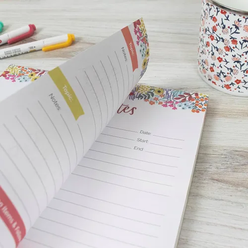 Miniatura 7 de bloom daily planners 8.5" x 11" Double Sided Meeting Pad - Topics, Takeaways, Action Items & Follow-Ups - Undated Meeting Notes Agenda Organizer
