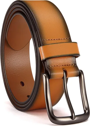 Miniatura 13 de CHAOREN Cinturón de cuero de grano completo para hombre, cinturones de trabajo para hombres, resistentes, uso diario para pantalones de mezclilla