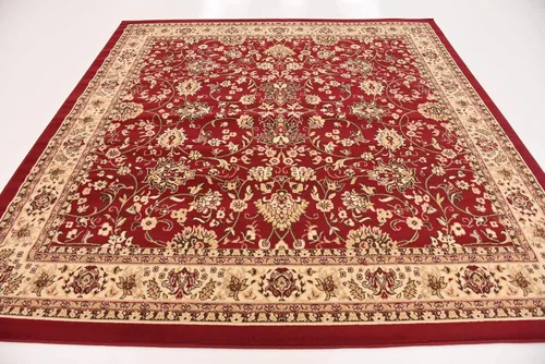 Miniatura 153 de Unique Loom Colección Sialk Hill - Alfombra de área Washington (3 pies 3 pulgadas x 5 pies 3 pulgadas, rectángulo, burdeos/crema)
